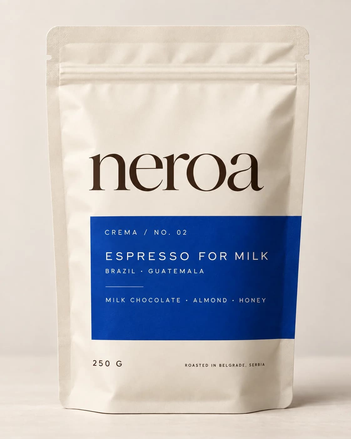 NEROA Crema No. 02 — pakovanje 250 g, prednja strana