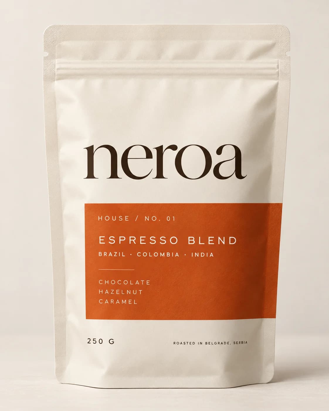NEROA House No. 01 — pakovanje 250 g, prednja strana